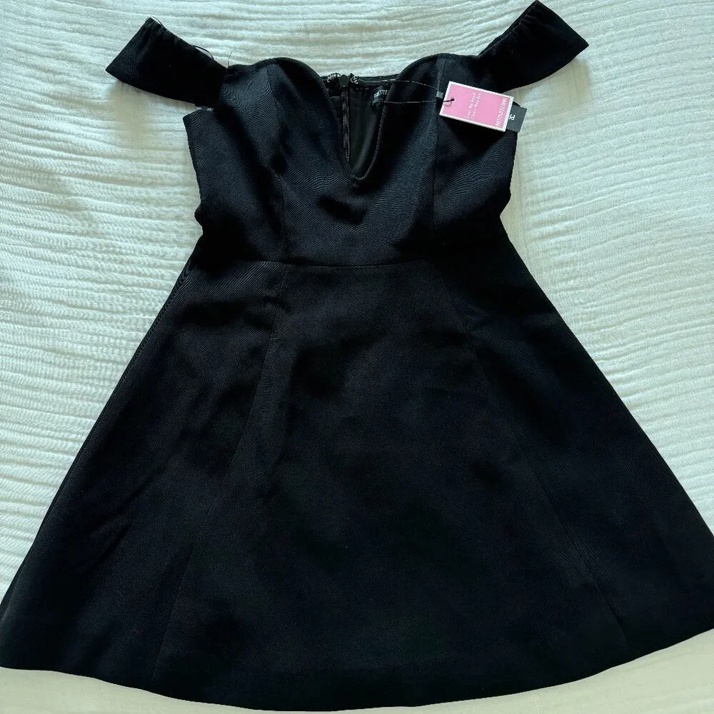 PLT Premium Black Wired Bardot Shift Dress — Brand New! ✨ - Picture 6 of 11